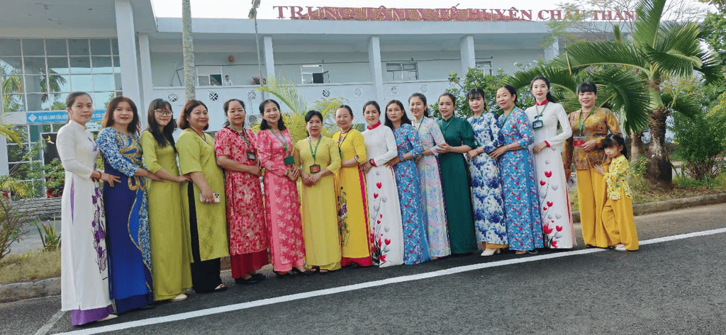 Trung Tâm Y Tế Châu Thành Hưởng Ứng Tuần Lễ Áo Dài, Áo Bà Ba Nhân Kỷ Niệm Ngày Quốc Tế Phụ Nữ 8/3