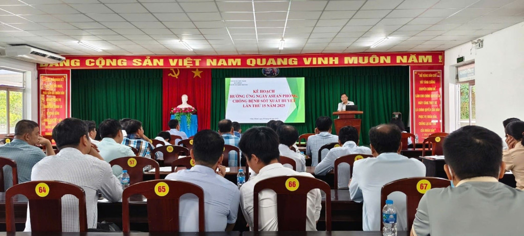 Trung tâm y tế huyện Châu Thành tổ chức hội nghị hưởng ứng ngày ASEAN phòng, chống sốt xuất huyết lần thứ 15 trên địa bàn huyện Châu Thành năm 2025